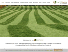 Tablet Screenshot of landfactor.co.uk